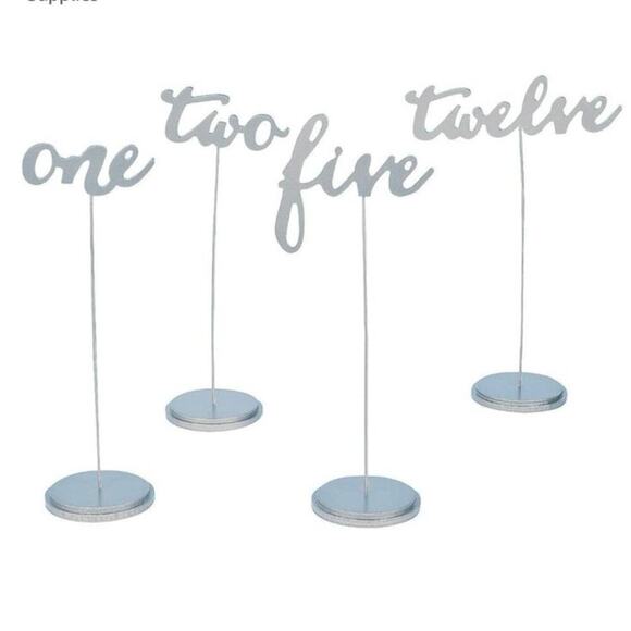 Set of 24 Table Numbers for wedding, party, holiday, Mr & Mrs Ribbon decoration - Picture 2 of 8